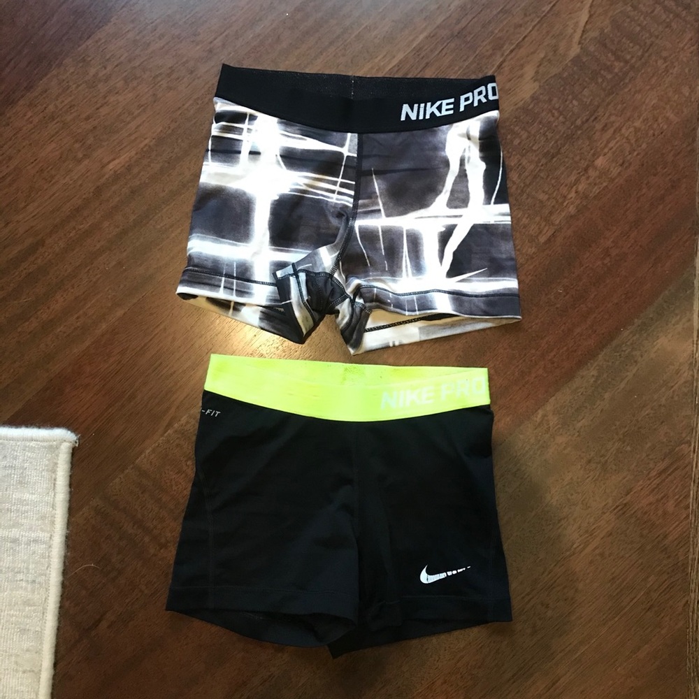 Nike Pro Marble and Neon Spandex (bundle)